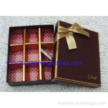 Square chocolate boxes